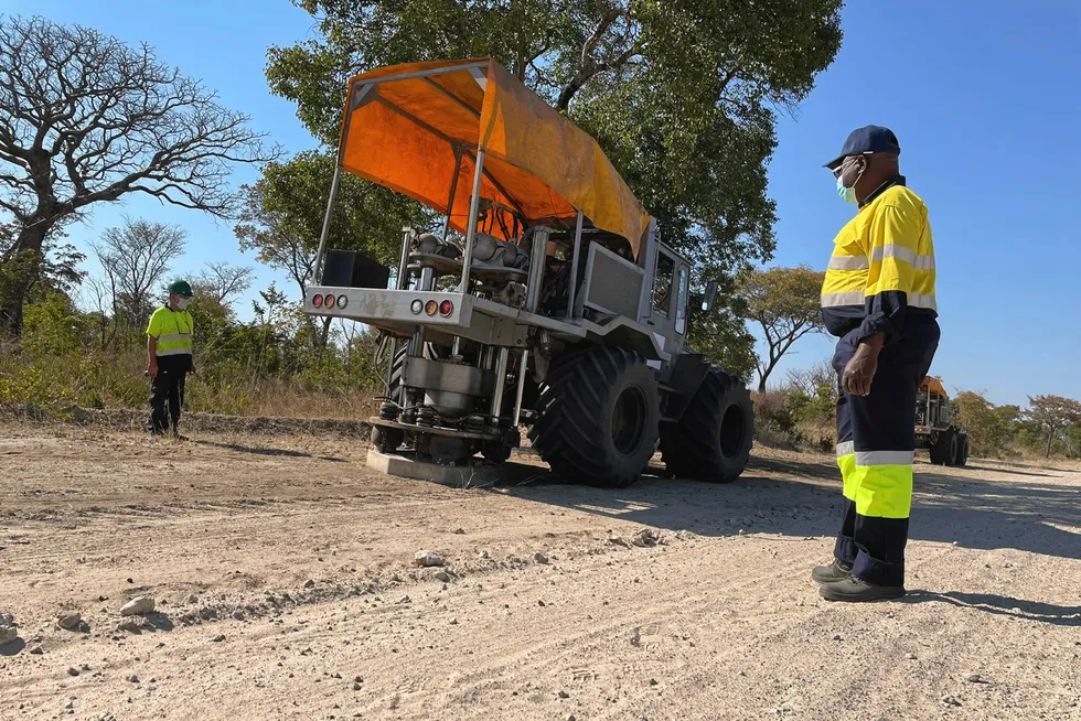 Ruling: environmental groups were trying to stop ReconAfrica carrying out seismic operations (shown above) in Nambia as well as drilling