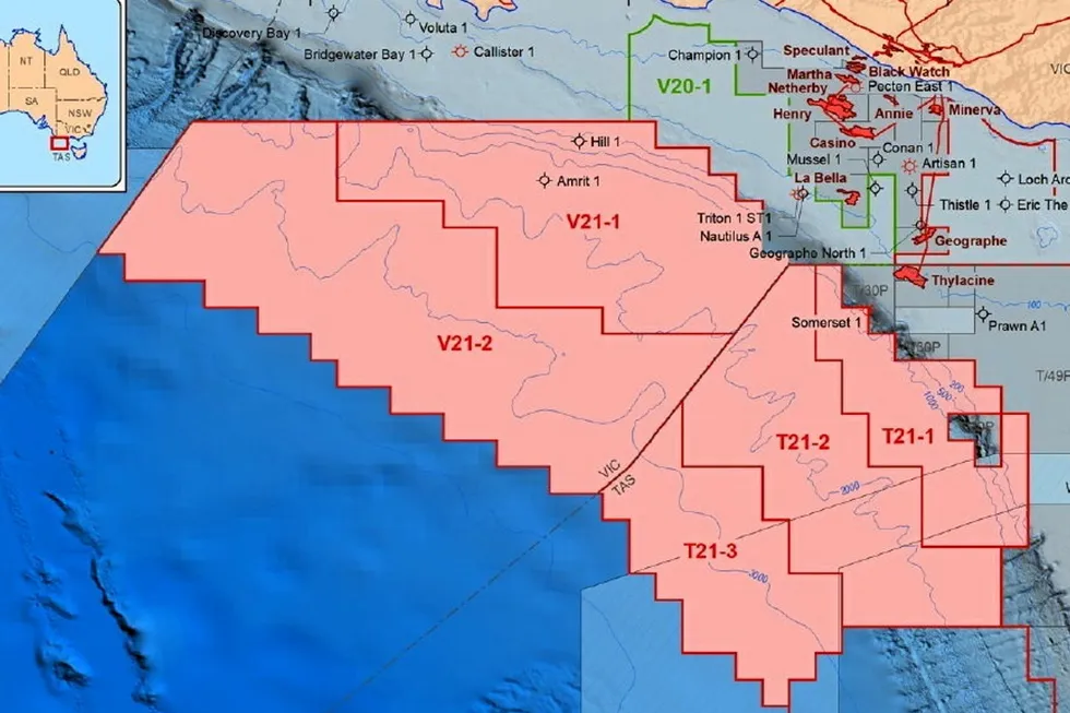 Popular: Otway basin acreage in the 2021 blocks offer