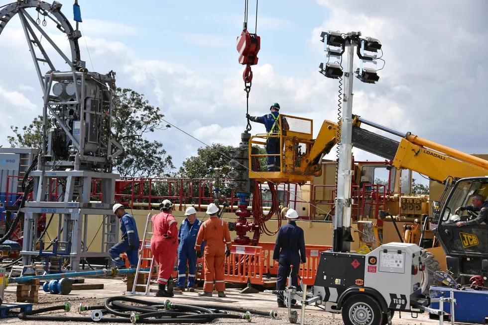 Drill site: earlier operations at West Newton