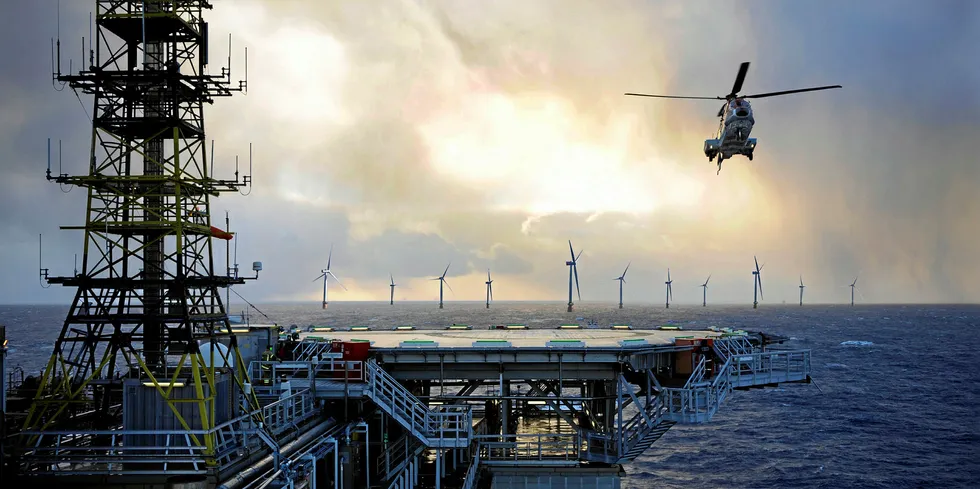 CGI of Hywind Tampen floating wind project