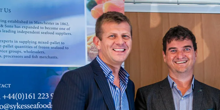 Sykes Seafoods Managing Director Alan Dale (Left) said the improved financial performance was the result of the company's ongoing strategic plan.