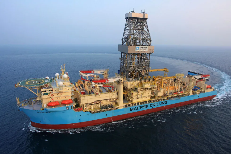 Maersk Viking is drilling off Ghana Photo: MAERSK