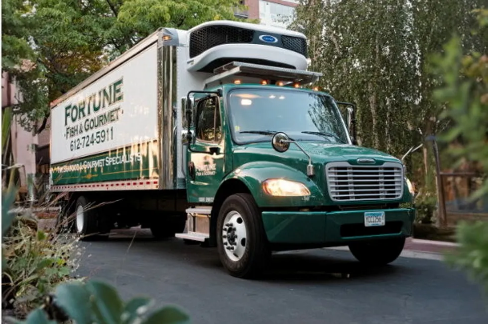 A Fortune Fish & Gourmet delivery truck. The Boston-based company has undergone a number of staff changes during its rapid expansion.