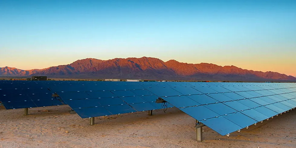 Blm. Desert Sunlight project in California's Mojave Desert on BLM lands.
