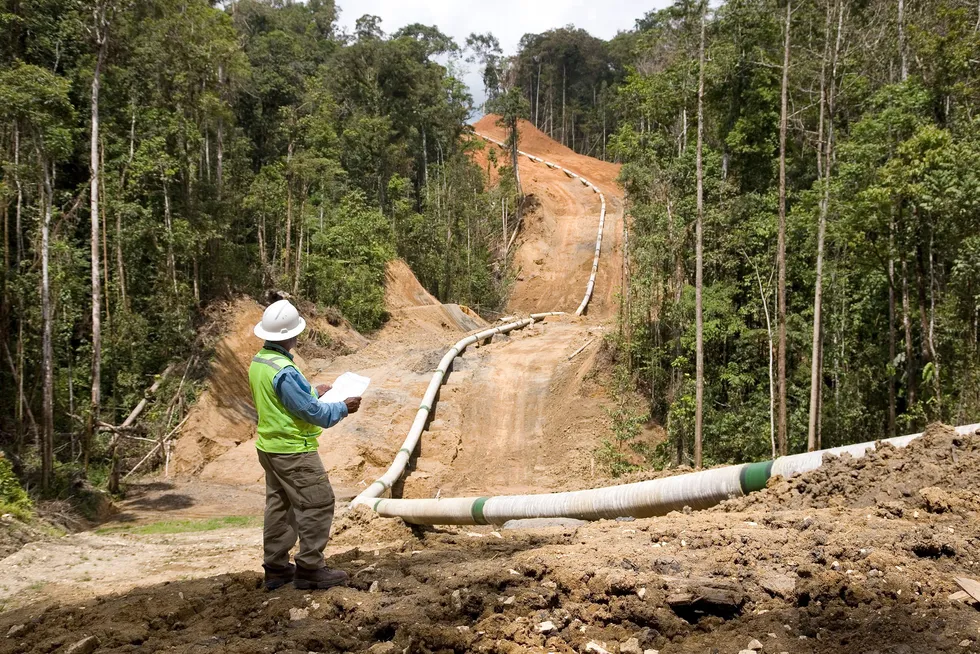 Onshore pipeline infrastructure.
