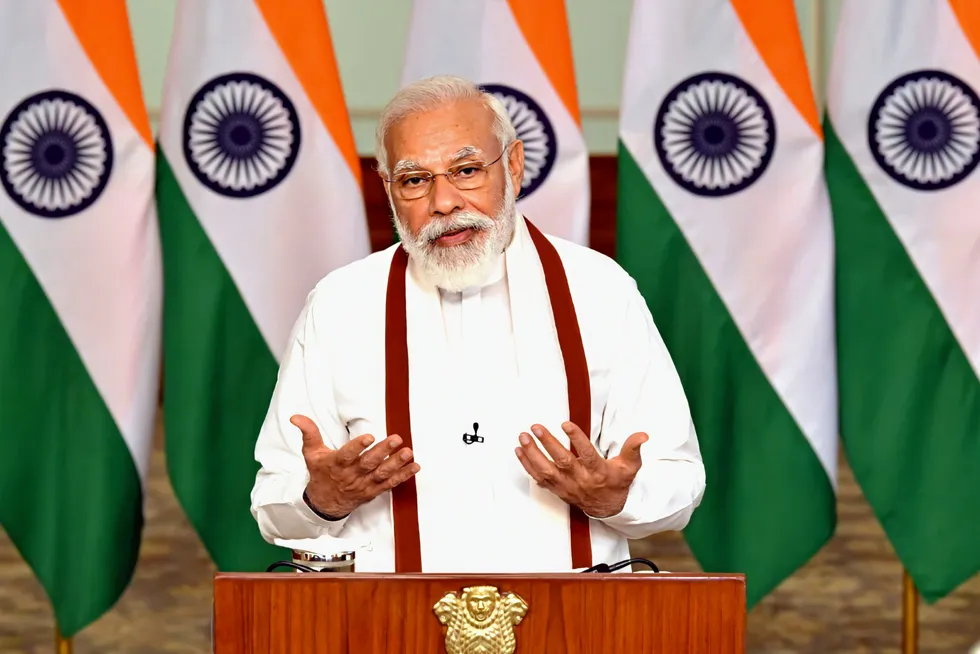 Prime Minister of India Narendra Modi.