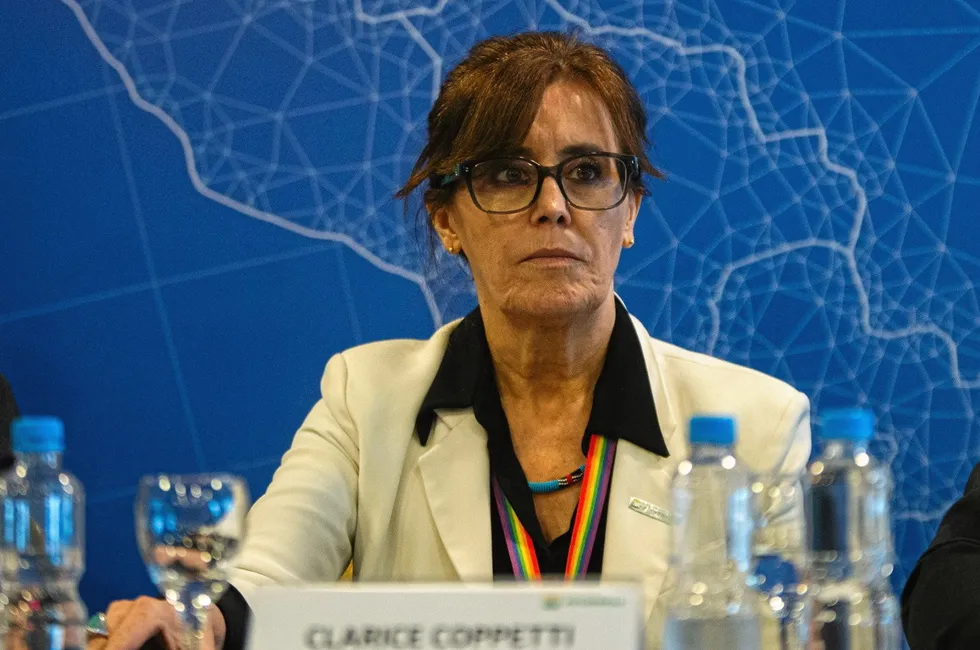 Petrobras corporate affairs executive director and interim chief executive Clarice Coppetti