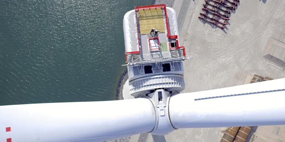 GE's Haliade-X offshore wind turbine.