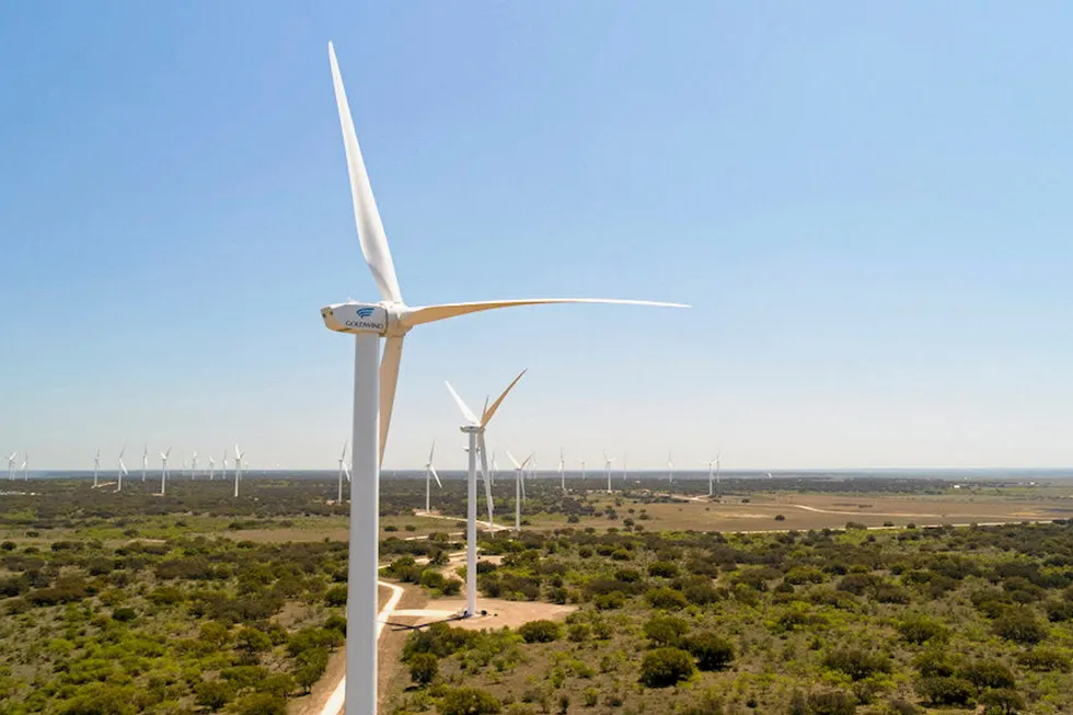 Rattlesnake wind project in Texas.