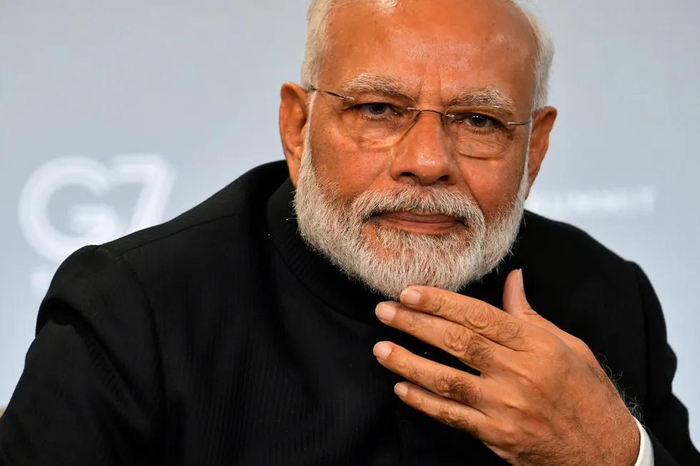 Deep-water developments: Indian Prime Minister Narendra Modi.