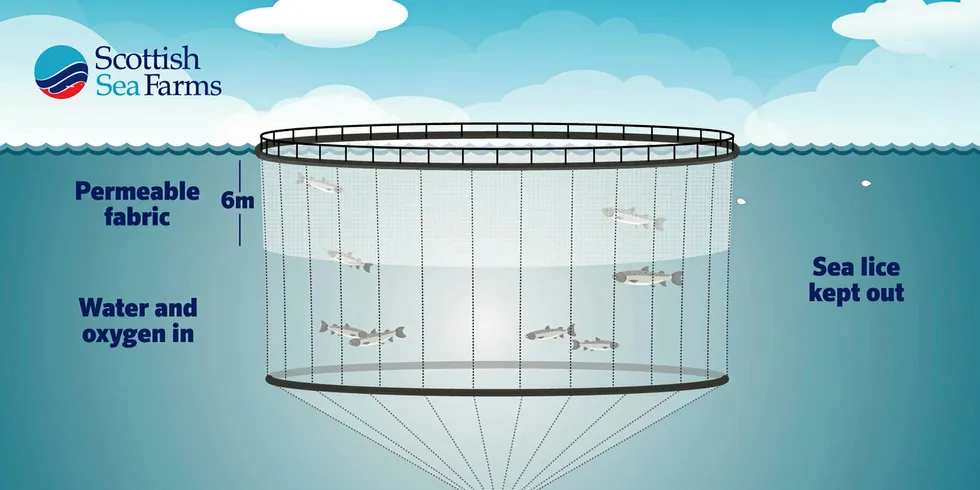 Scottish Sea Farms - anit-sea lice shields.