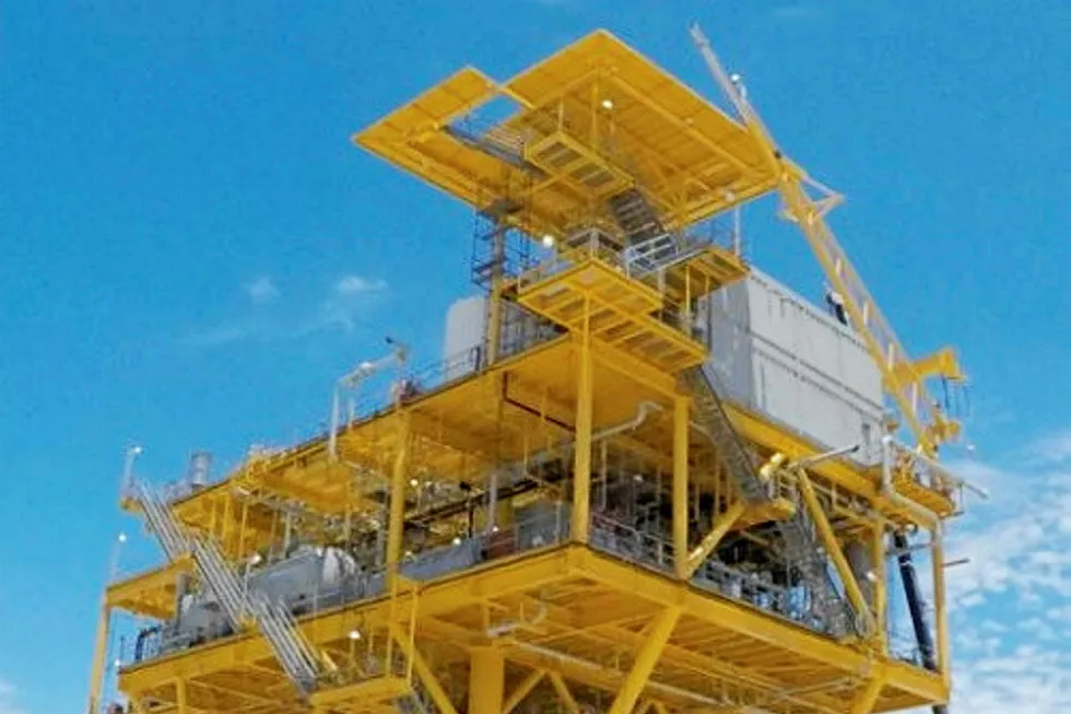 Ready for load out: the deck for the SM58 G platform