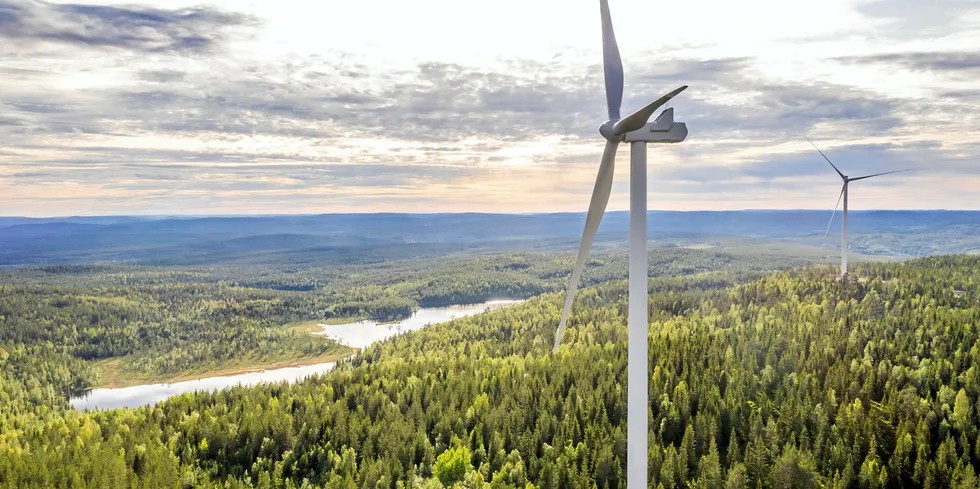 OX2's Stigshöjden wind farm in Sweden