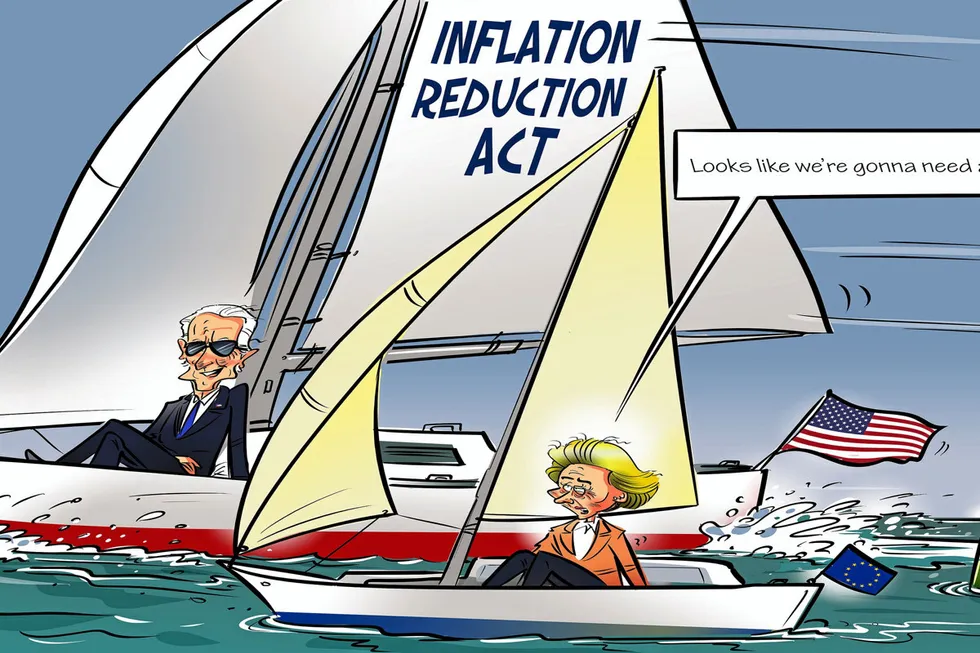 Racing ahead: With its generous incentives for renewable and low-emissions energy, US President Joe Biden’s landmark legislation is leaving some European leaders green with envy.