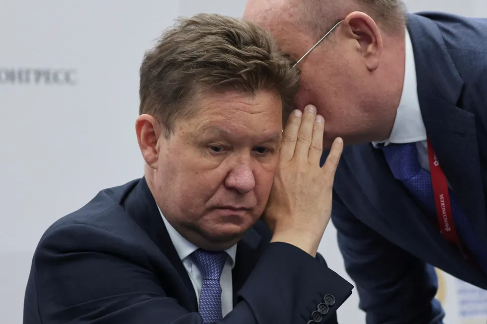 Gazprom executive chairman Alexei Miller.
