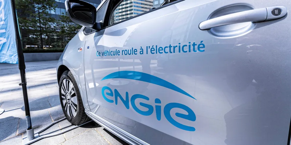 Engie logo on electric car