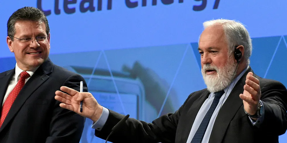 EU commissioner of climate action & energy Miguel Arias Canete.