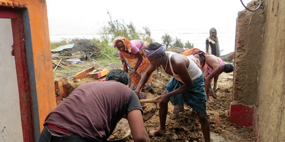 Images from another devastating cyclone, Cyclone Phailin, which hit India in 2013.