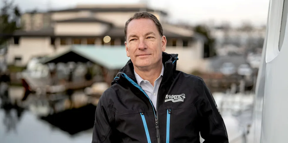Trident Seafoods CEO Joe Bundrant blames 'rate and pace at which markets are collapsing' for delay in construction of new Alaska pollock processing plant.