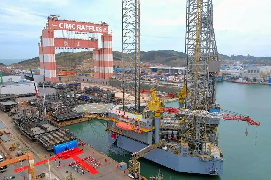 P-80 FPSO's hull was built at CIMC Raffle's yard in Yantai, China.