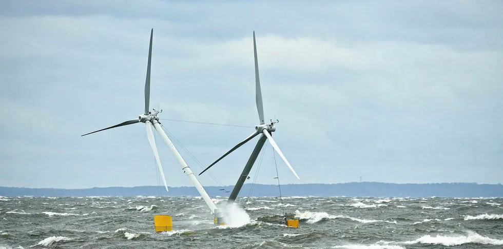 Aerodyn Nezzy Germany floating wind prototype off Germany