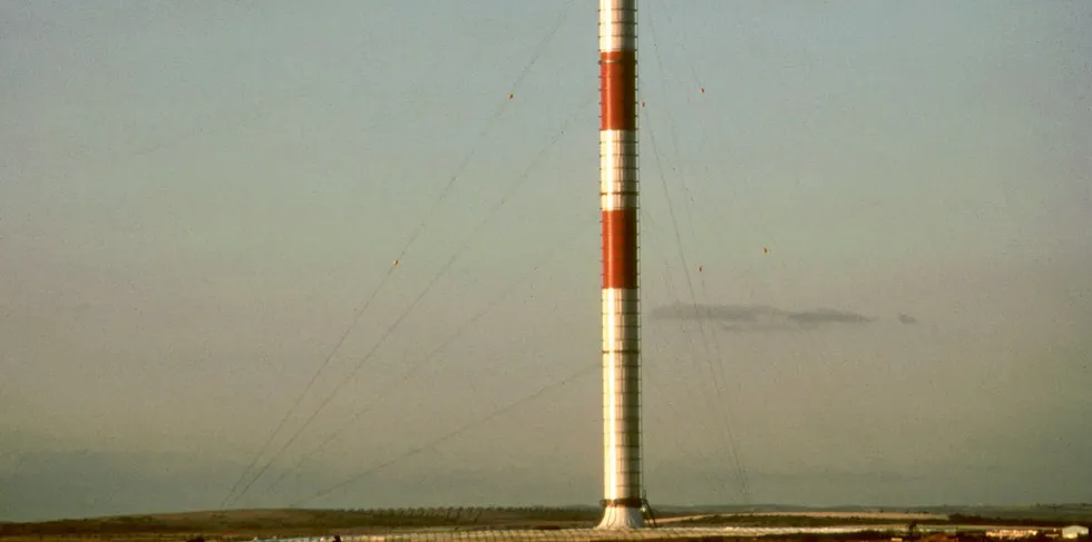 More than just hot air? A solar updraft tower built in Spain in the 1980s (pictured) was one of several prototypes trialled, but the technology has failed to take off