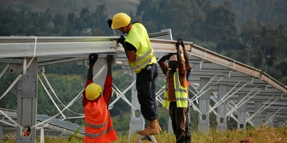 A Scatec Solar project in Africa