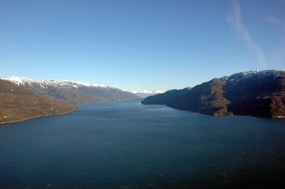 Location for Ksi Lisims LNG: Portland Inlet waterway on Canada’s west coast, north of Prince Rupert.