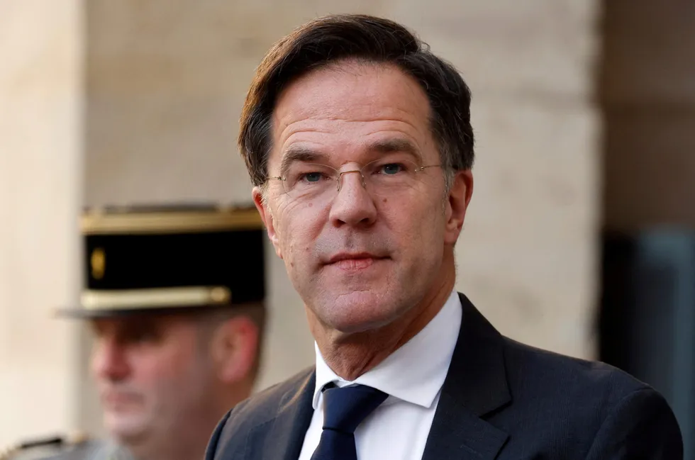 Netherlands' Prime Minister Mark Rutte.