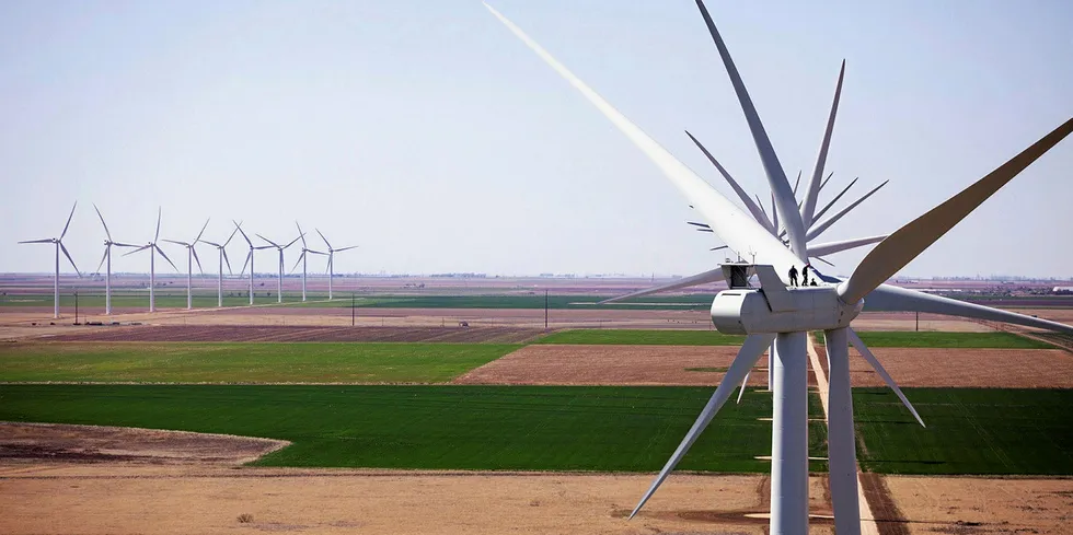 Vestas turbines in Texas.