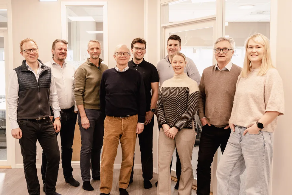 Blue Future Holding Managing Director Odd Magne Rodseth and the Litus Akva team.