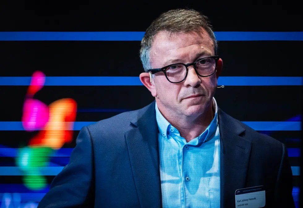 Aker BP chief executive Karl Johnny Hersvik
