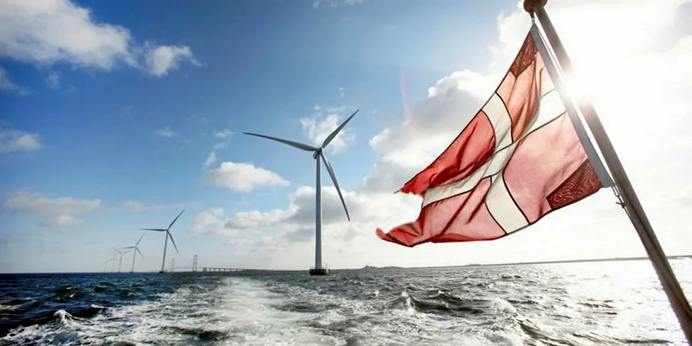 Offshore wind farm in Denmark