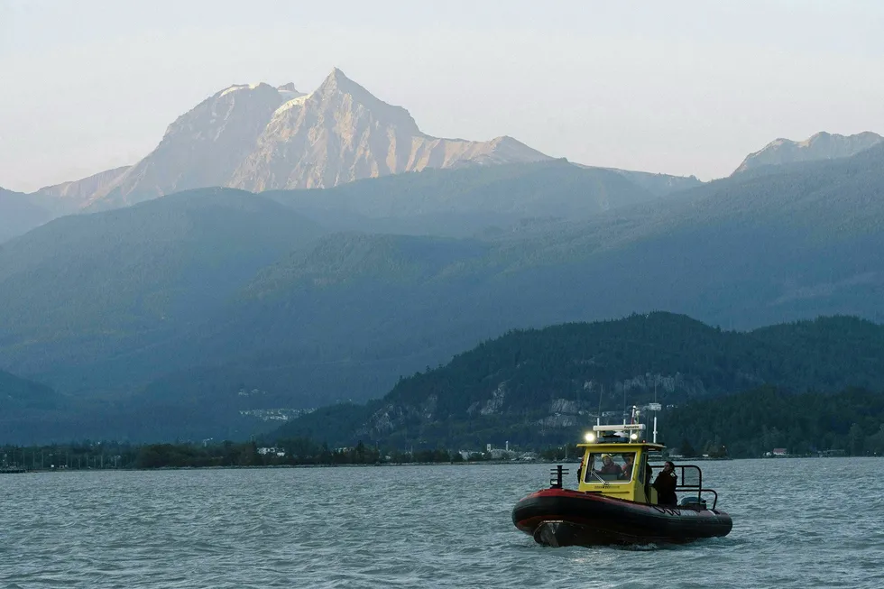 Moving forward: The Woodfibre LNG plant will be built on the northern shore of Howe Sound, in British Columbia, Canada