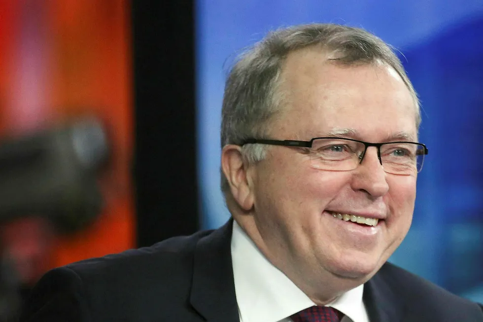 Reasons to smile: Equinor chief executive Eldar Saetre