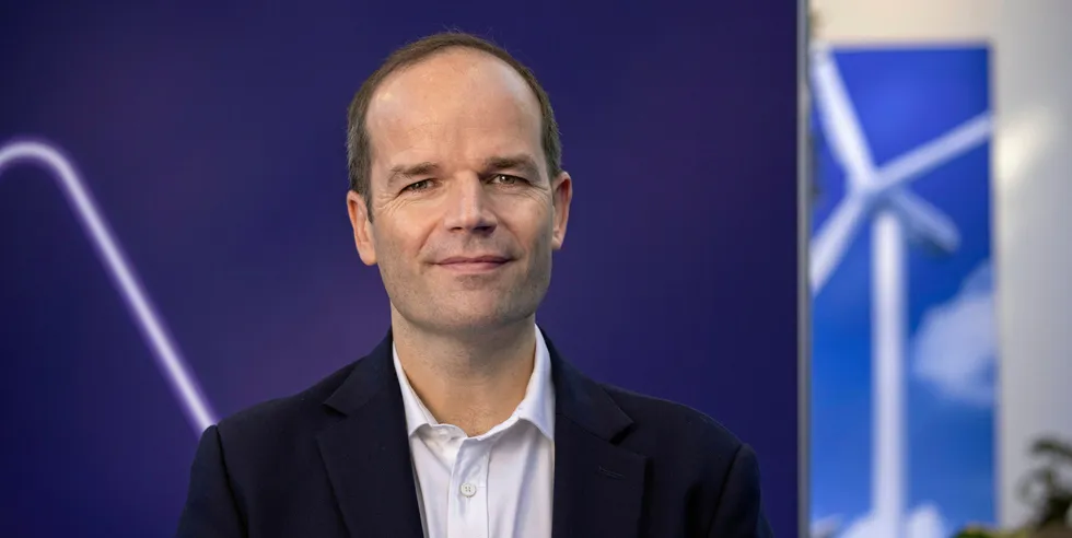 Siemens Gamesa head of product portfolio management, Martin Gerhardt at Electric City 2021 in Copenhagen