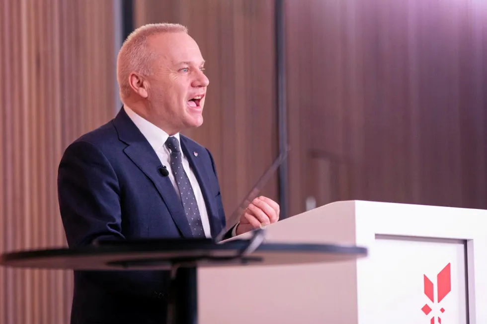 Taking the positives: Equinor chief executive Anders Opedal