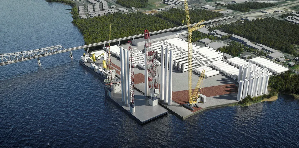 Artist rendering of the Arthur Kill Terminal
