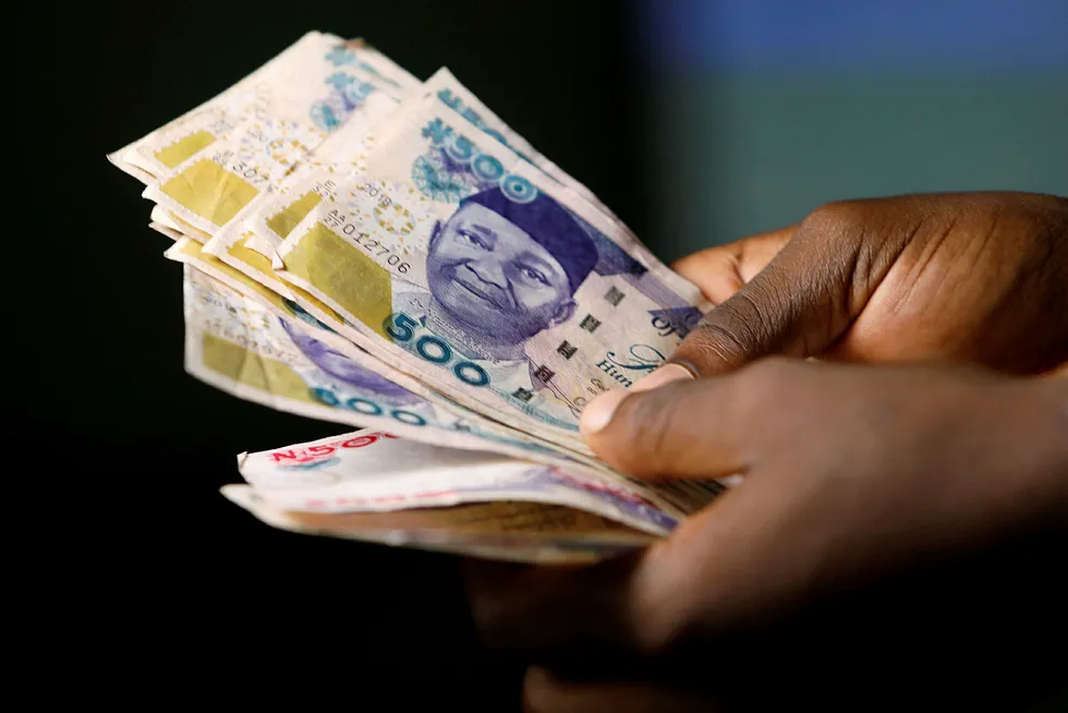 Naira power: oil and gas cargoes are all at sea with nowhere to go, meaning less cash to spur growth of non-oil economy