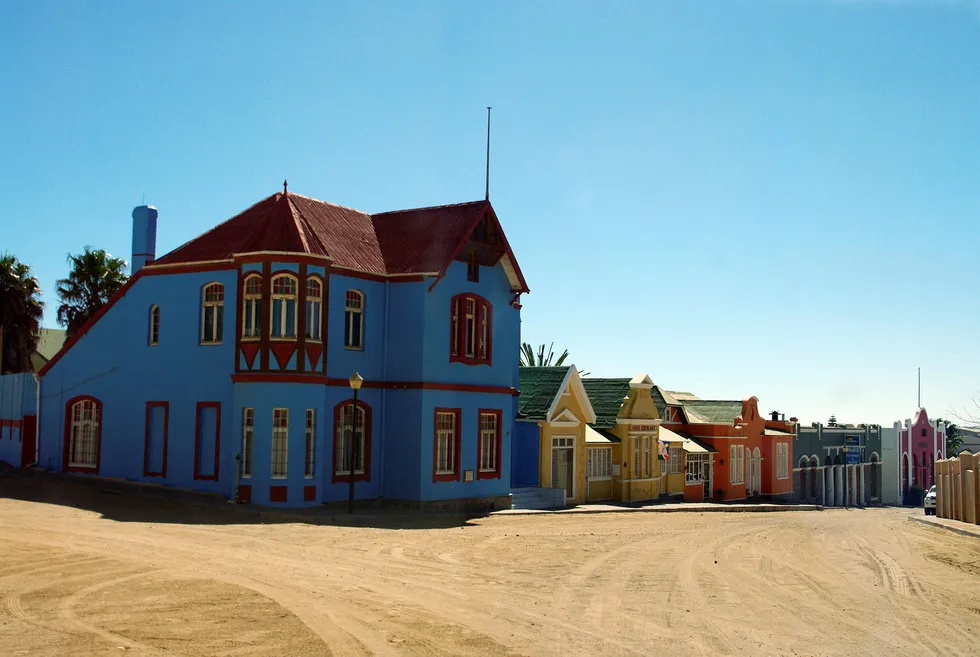 Likely support base: the Namibian port of Luderitz