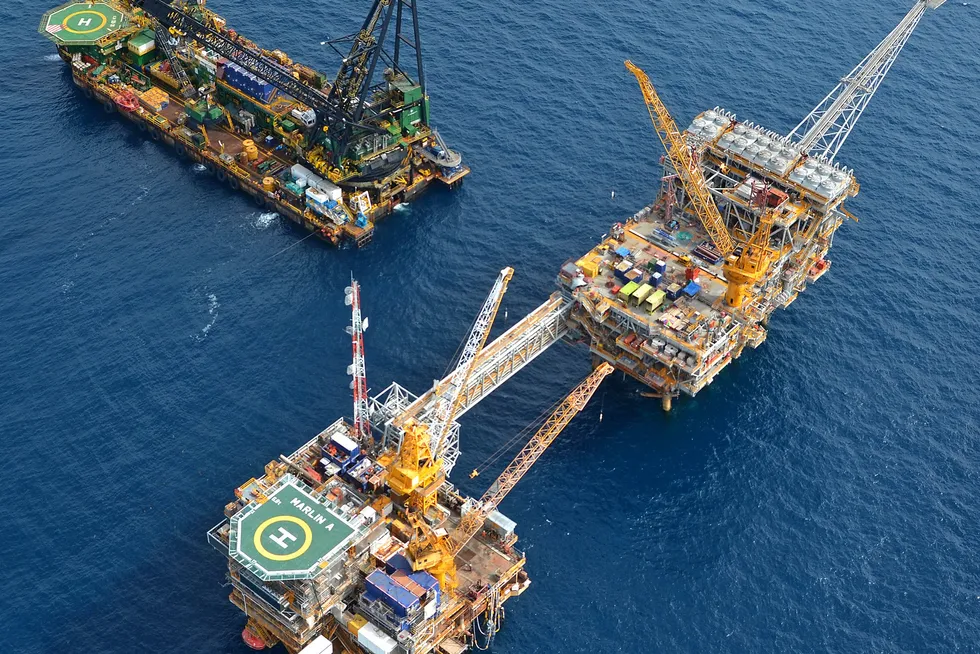 The Kipper, Tuna, Turrum and Marlin complex in the Bass Strait, offshore Australia.