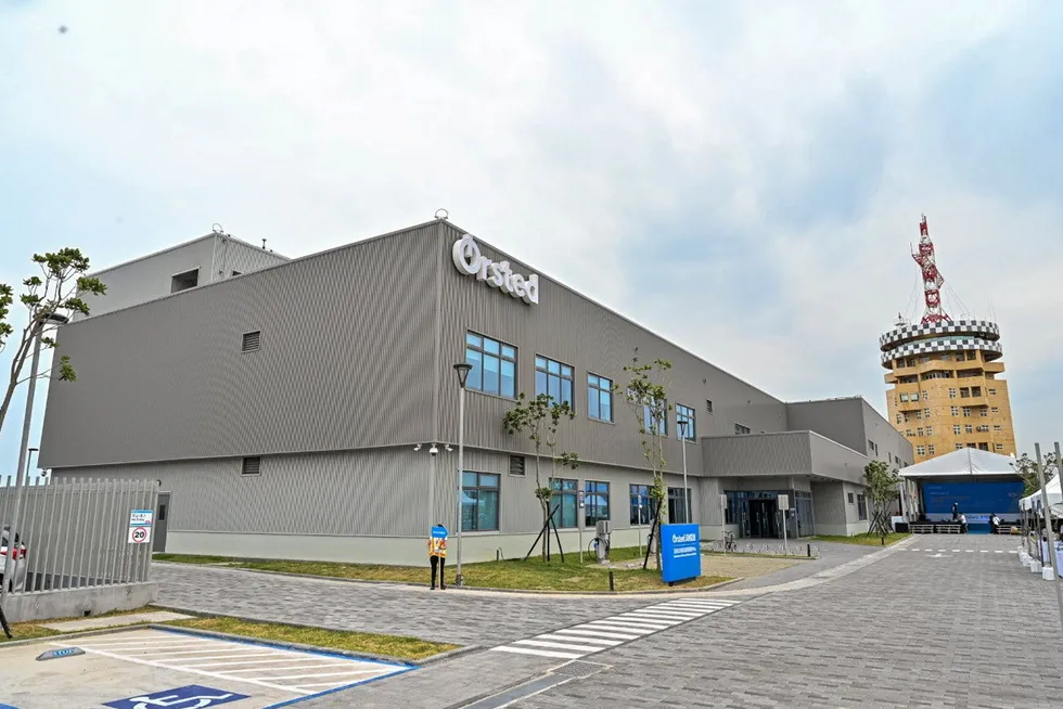 Orsted's O&M hub in the Port of Taichung in Taiwan.