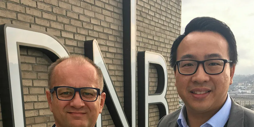 DNB's Dag Sletmo and Trung Minh Tran.