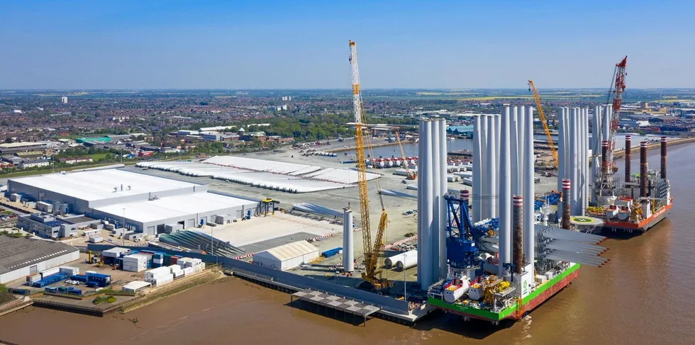 Siemens Gamesa's plant in Hull, UK.