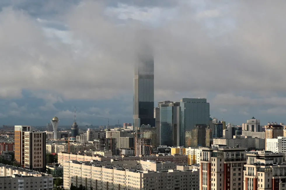Centre point: the Kazakhstan capital, Nur-Sultan , which hosts headquarters of country’s state owned oil and gas producer KazMunaygaz