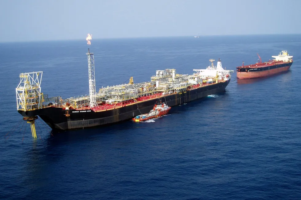 Baobab FPSO offshore the Ivory Coast.