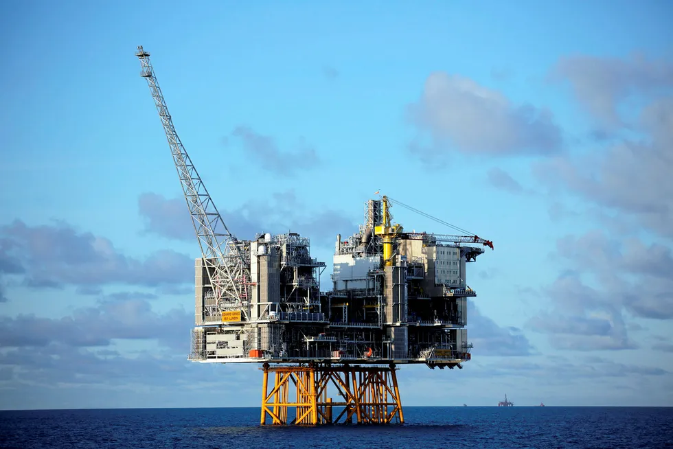 Barrelling along: Edvard Grieg platform Photo: LUNDIN PETROLEUM