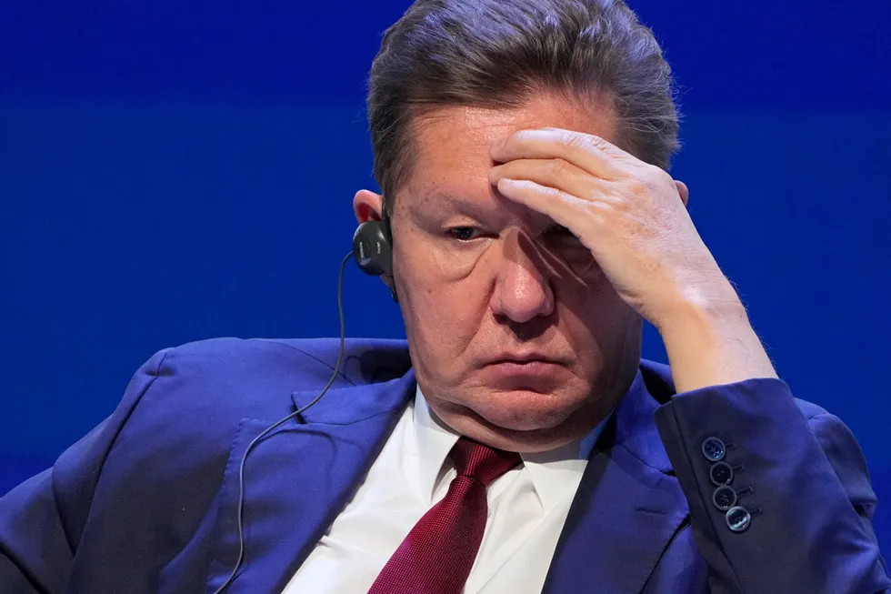 Gazprom executive chairman Alexei Miller.