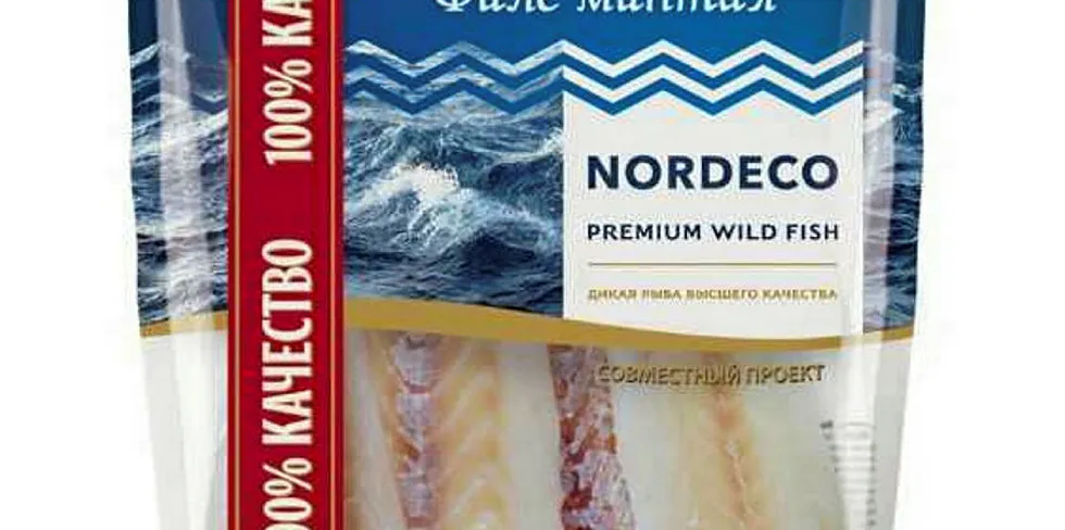 Russian Fishery. Pollock fillet.