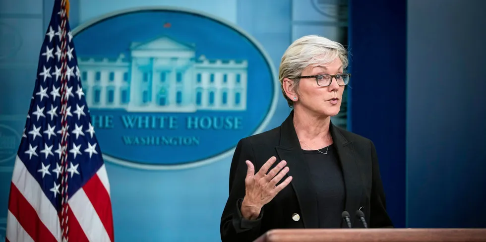 US Secretary of Energy Jennifer Granholm.
